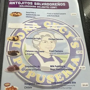 Appetizers and sweet treats.