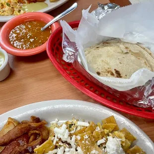 Tortillas and salsas