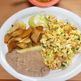 Mexicana Style Eggs w/jalapeno and onions.