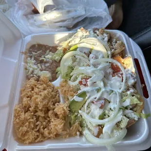 Chicken tostadas for the WINNNN