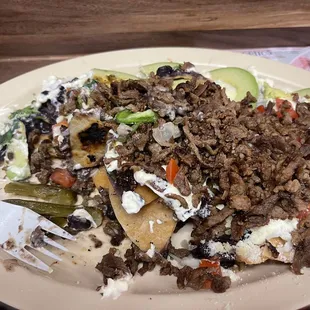 Asada nachos. So much flavor!