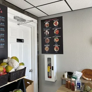a display of fruits and vegetables