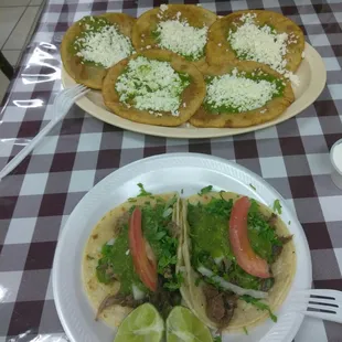 Memelitas and tacos de Birria for dinner tonight