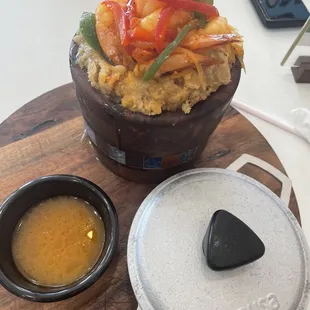 Shrimp mofongo