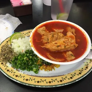 Menudo with the pata (pigs foot) - Slap Yo Momma Good !!!