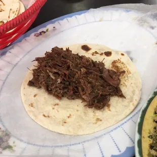 Barbacoa Taco (Beef) - Very Delicious - They also offer Lamb Barbacoa