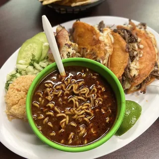 3 Birria Plate Tacos with Shrimp