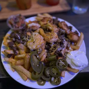 Surf and turf loaded fries