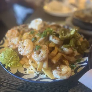 Birria &amp; Shrimp Loaded Fries