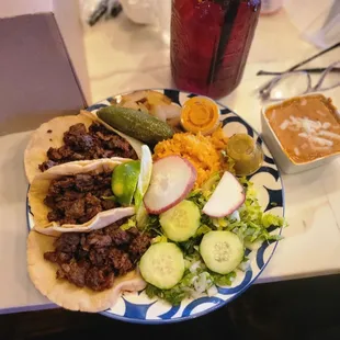 Fajita Chicken Taco Plate