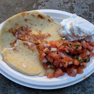 Cheese Pupusa- This was so freaking YUMMY! They ran out of cabbage salad, though. Still delicious.