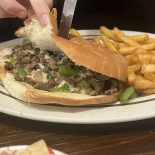 Philly Steak Torta . Very filling, softest bread ever .