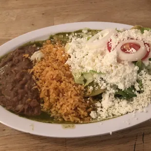 Enchilada plate. Sooooo good!