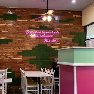 The inside was clean and refreshing