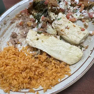 The cheese from the Chile Relleno