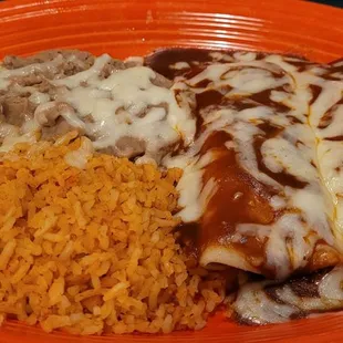 Chicken Enchiladas plate