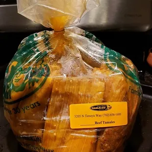 Tamales ordered in advance for the holidays!
