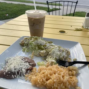 Chicken tamales with toppings!!