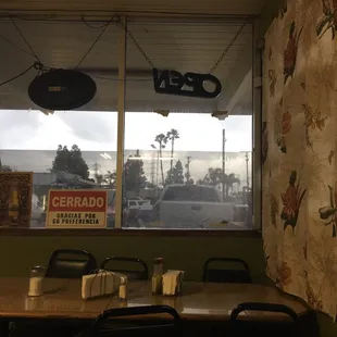 The remnants of a poster from long ago