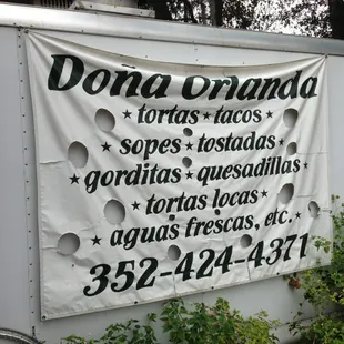 a sign on the side of a truck