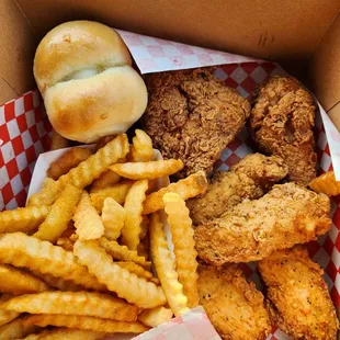 4 piece tenders with leg + thigh