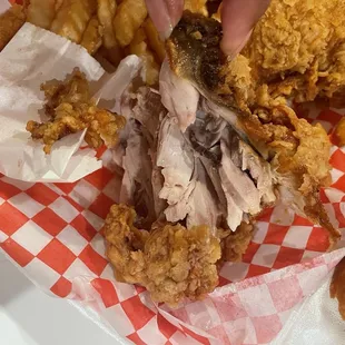 Undercooked chicken thigh