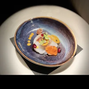 a plate of food on a table