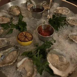 Dozen oysters