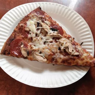 I love a good pepperoni and mushroom (slice of) pizza.  I asked for mushrooms to be added to it.  (A "Karen" might do that, too.)