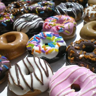a variety of doughnuts