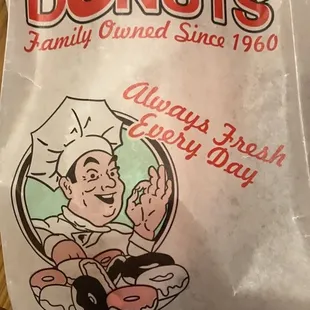 a bag of donuts