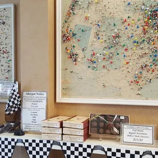 Pins for everyone that ha visited!