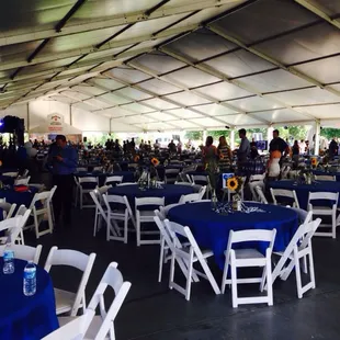 Inside of the tent during the 41st annual Kentucky Bash... The night before #bbn football kickoff.