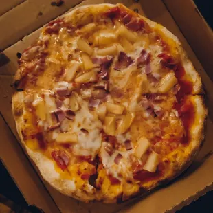 a pizza in a box