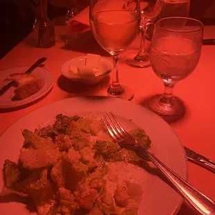 Caesar Salad, Sauvignon Blanc, and bread