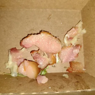 Bacon uncooked bacon