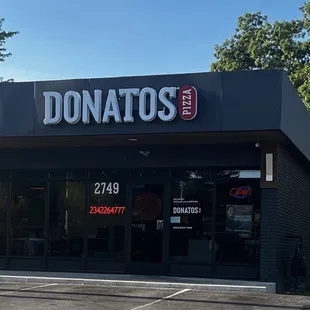 the front of the restaurant