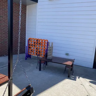 outside