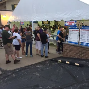 Oktoberfest food tent
