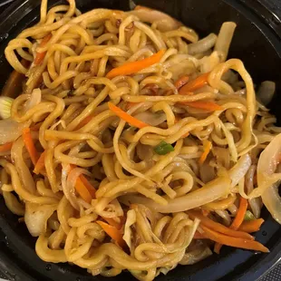 Vegetable Yaki Soba. Sadly, it was missing the broccoli, snowpeas, and mushrooms, as described on the menu.