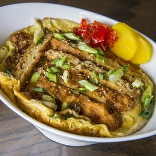a closeup of a bowl of ramen