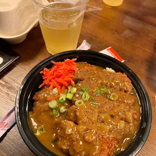 Pork Katsu with Curry Rice Bowl