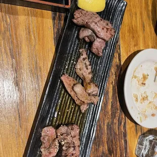 a plate of food on a table
