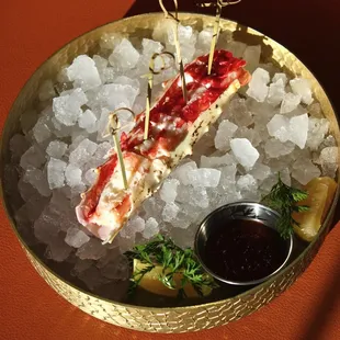 In need of an after work bite? We have small plates waiting for you, like this delicate King Crab Cocktail Stop in to the Republic Plaza
