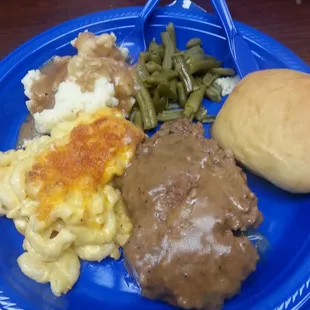 The food looked and smelled so good that I didn't even bother to make the plate pretty
