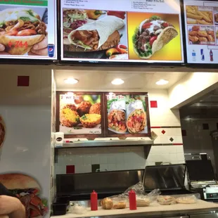 a woman in a restaurant