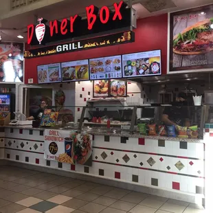 the inside of a restaurant