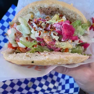 As close as you'll get to a proper German/Turkish Döner Kebab in the U.S. Fresh and delicious.