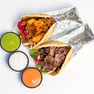 Pita perfection! Come join us at DönerG for delicious Mediterranean food!