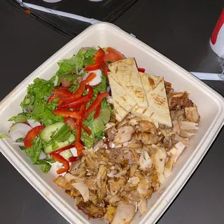 Doner Kebab Salad Plate